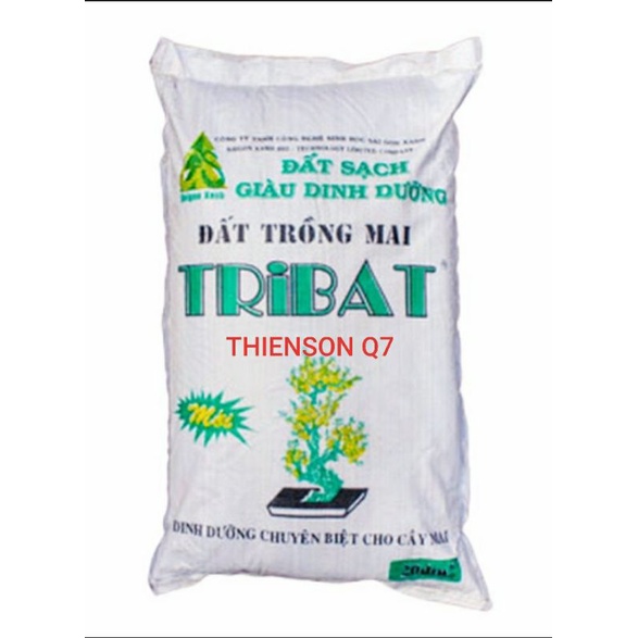 Đất Trồng Mai TRIBAT 10Kg 20dm Đã Trộn Phân