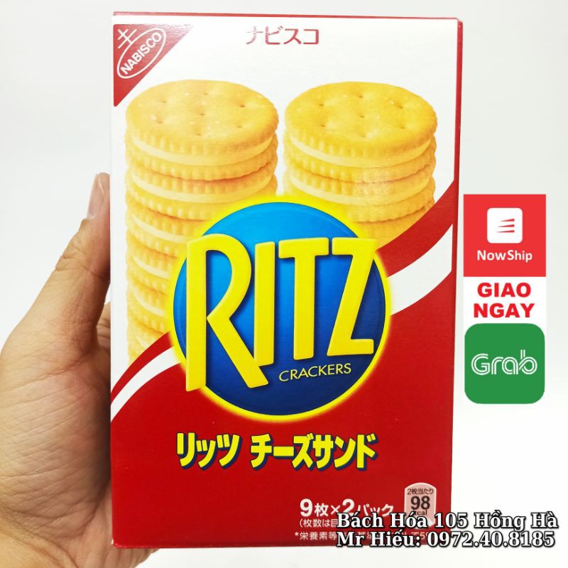 [XẢ HÀNG] Bánh quy Ritz Nhật nhân pho mai 160g HSD T7/2021
