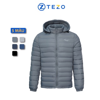 Áo khoác nam Tezo phao nam bông xay siêu nhẹ mũ áo có thể tách rới 22APBX001