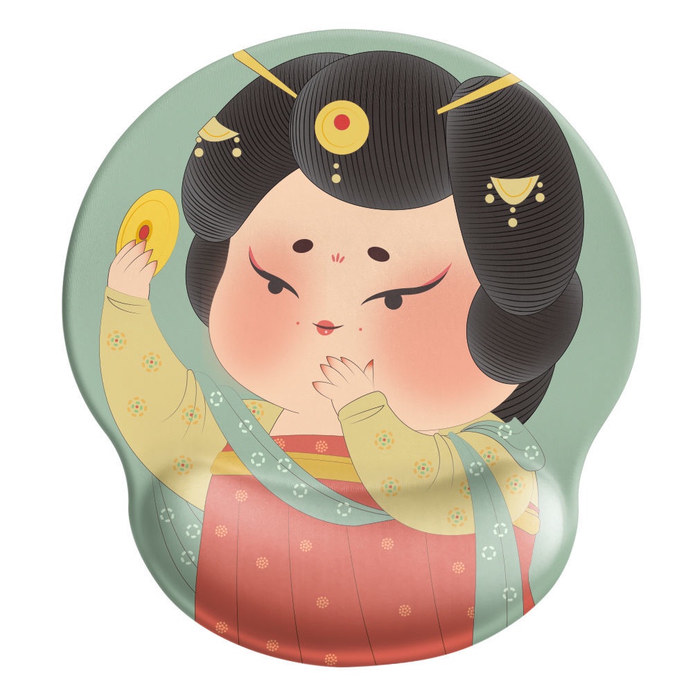 Miếng Lót Chuột Có Đệm Cổ Tay Họa Tiết 3d Dễ Thương Phong Cách Trung Hoa