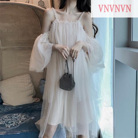 Đầm Maxi Chất Chiffon Thiết Kế Trễ Vai Quyến Rũ Cho Nữ