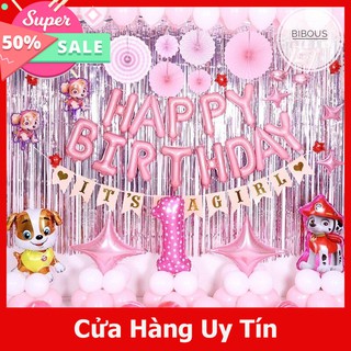 SET TRANG TRÍ SINH NHẬT TUỔI CÚN, SINH NHẬT1 TUỔI, THÔI NÔI BÉ CÚN -TRANG TRÍ SINH NHẬT GIÁ RẺ, BÓNG BAY GIÁ SỈ