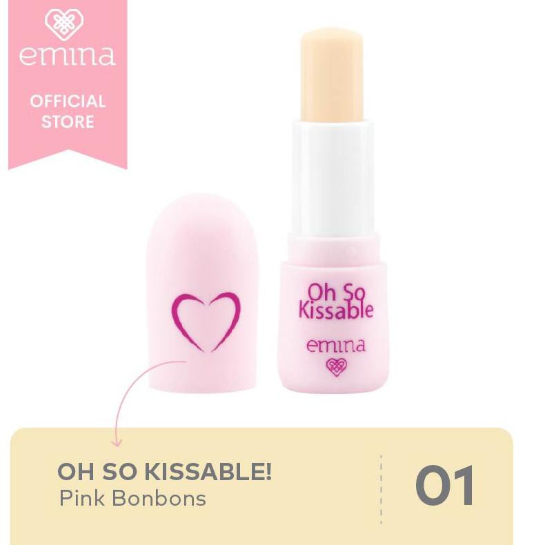 (Hàng Mới Về) Son Dưỡng Môi Emina Oh So Kissable 3.4g 7152)