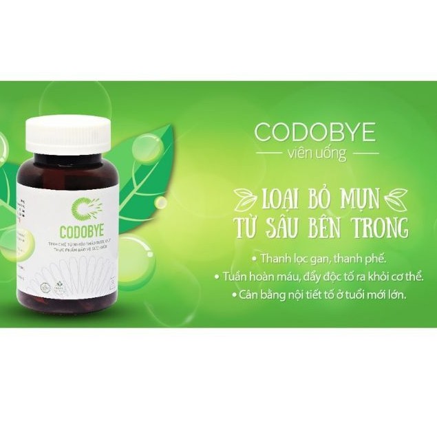 Viên Uống Mụn CODOBYE ® hộp 60v - Thảo Dược An Toàn | BigBuy360 - bigbuy360.vn