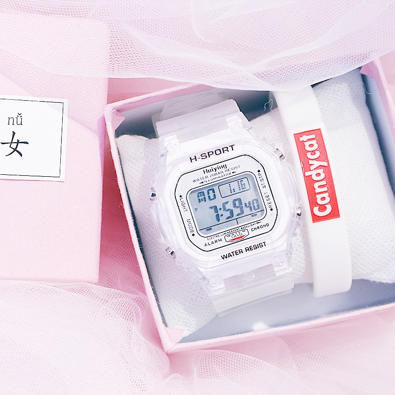 (Giá Sỉ) Đồng Hồ Thể Thao Nam Nữ Sport C29 Dây Trong Suốt Máy Điện Tử 8 Chức Năng - Bảo Hành 6 Tháng | BigBuy360 - bigbuy360.vn