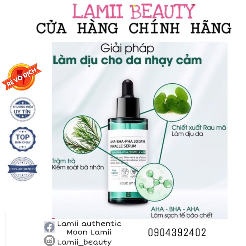 Tinh chất ngừa mụn SOME BY MI AHA BHA PHA MIRACLE SERUM