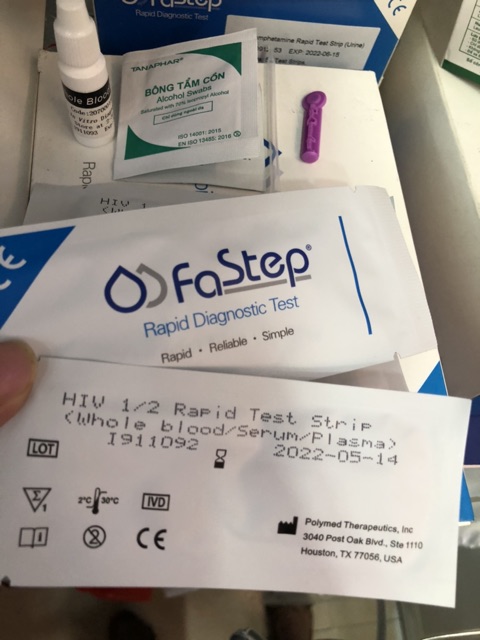 [CHE TÊN VÀ BẢO MẬT THÔNG TIN] Que thử test thử nhanh hiv tại nhà chính xác 99% FASTEP CỦA MỸ