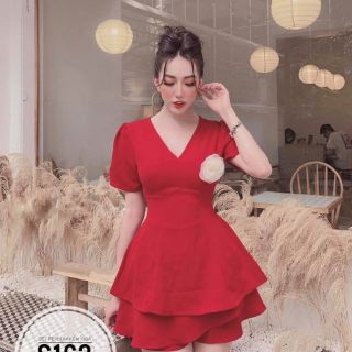 BIGSIZE SET PEPLUM KÈM HOA S163