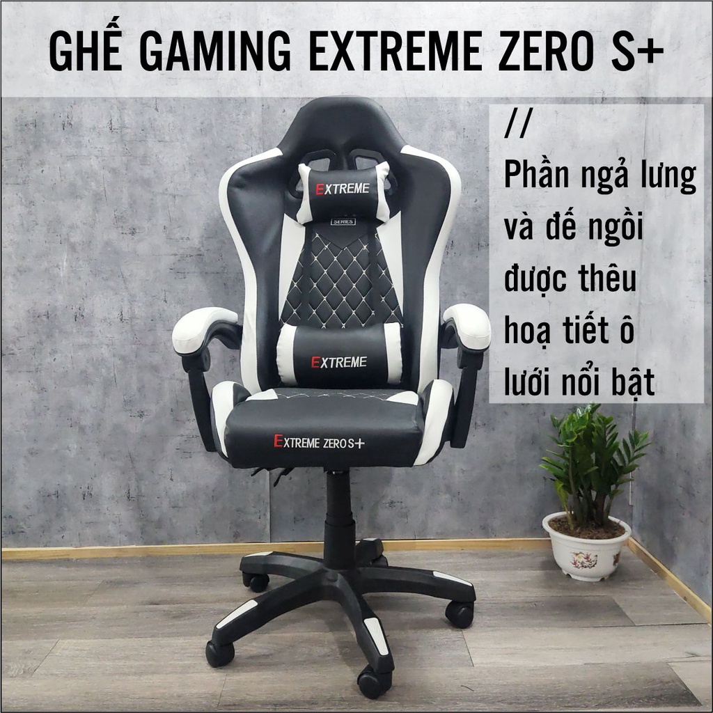 Ghế Gaming Extreme Zero S Ngã Lưng 160 Độ Xoay 360 Độ Di Chuyến Linh Hoạt