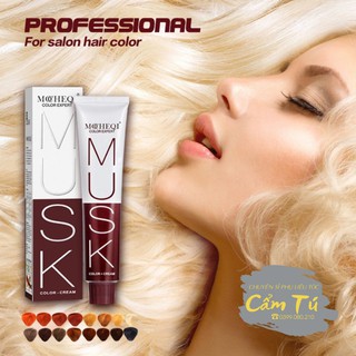 Thuốc Nhuộm Tóc 3D MOCHEQI MUSK Bóng Tóc Sáng Màu Công Nghệ Đức 100ml
