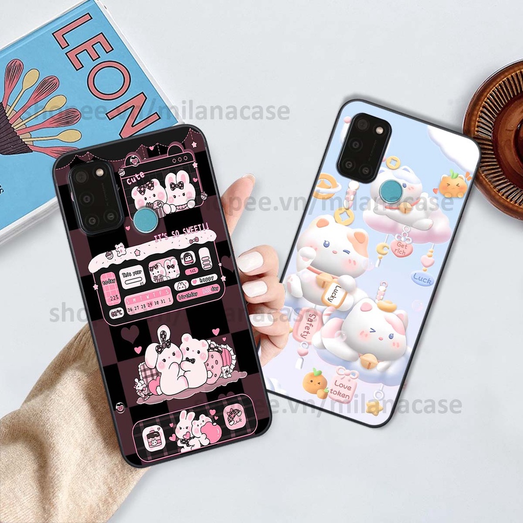 Ốp Realme C17 / 7i hình đồng hồ icon gấu mèo cute cực dễ thương ngộ nghĩnh
