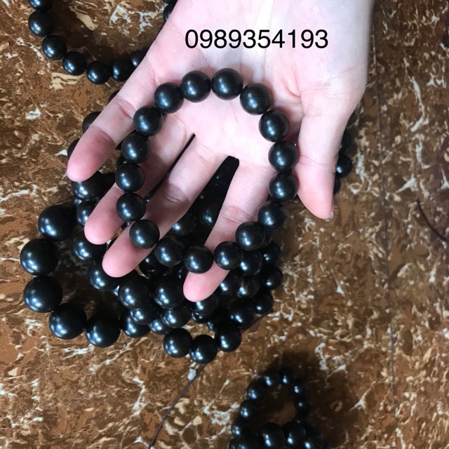 Vòng tay gỗ mun sừng