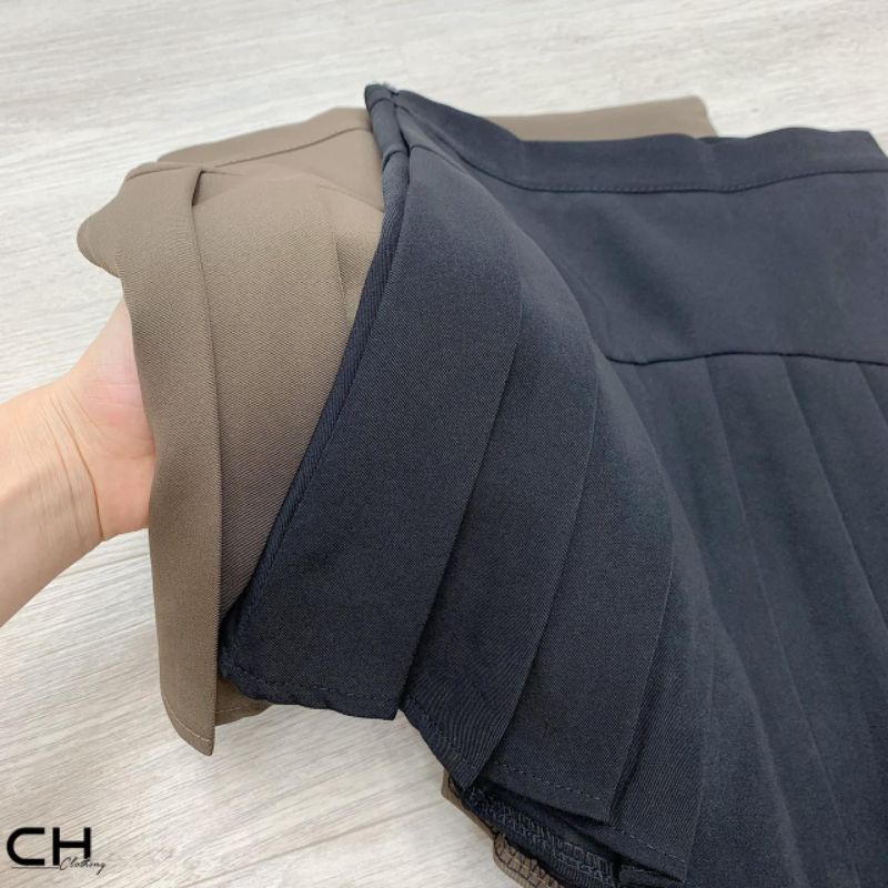 Chân váy xếp ly hàng QC