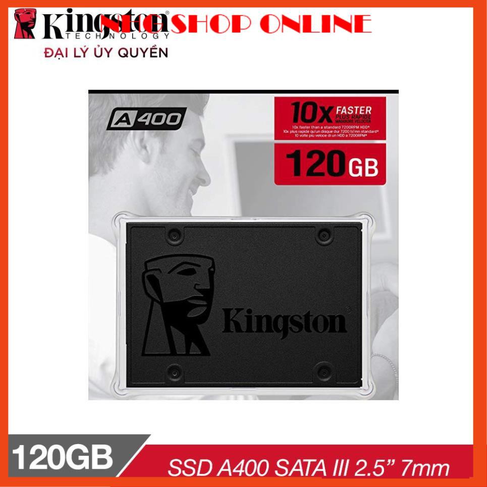 Ổ cứng SSD Kingston NOW A400 120GB 2.5'' SATA III (SA400S37/120G) Hàng chính hãng