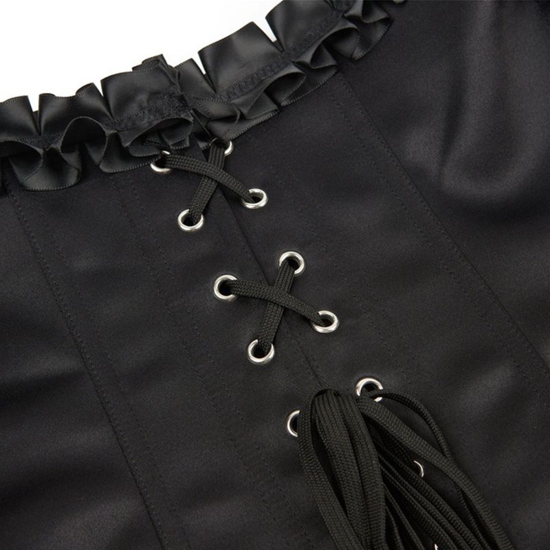 Áo Croptop Tay Ngắn Màu Đen Phong Cách Vintage Cho Nữ