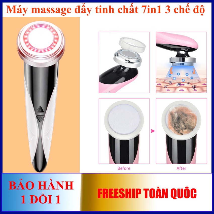 Máy điện di đẩy tinh chất massage mặt bằng ION giúp nâng cơ trẻ hóa làm trắng sáng chống lão hóa da