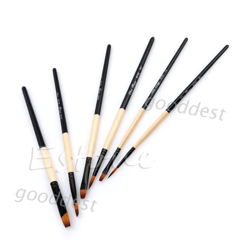 Set 6 Cọ Vẽ Tranh Sơn Dầu Chuyên Nghiệp