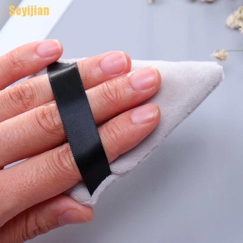 Mút Trang Điểm Hình Tam Giác Mini Bằng Cotton Satin