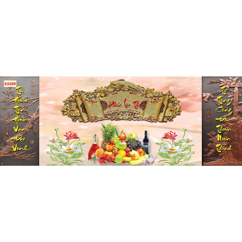 Tranh phòng thờ, bàn thợ in theo mọi kích thước yêu cầu