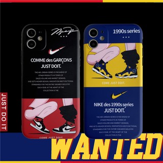 Ốp Điện Thoại Mềm Bảo Vệ Toàn Diện Họa Tiết Nike Phong Cách Đường Phố Cho iphone11 13pro/12promax i13pro 8plus xs xr 7