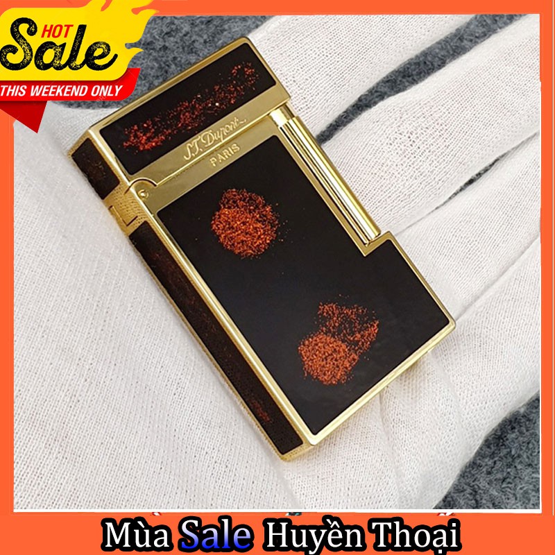 𝐇𝐨̣̂𝐩 𝐐𝐮𝐞̣𝐭 𝐁𝐚̣̂𝐭 𝐋𝐮̛̉𝐚 Dupont D161 Sơn Mài Nền Đen Chấm Đỏ Cao Cấp