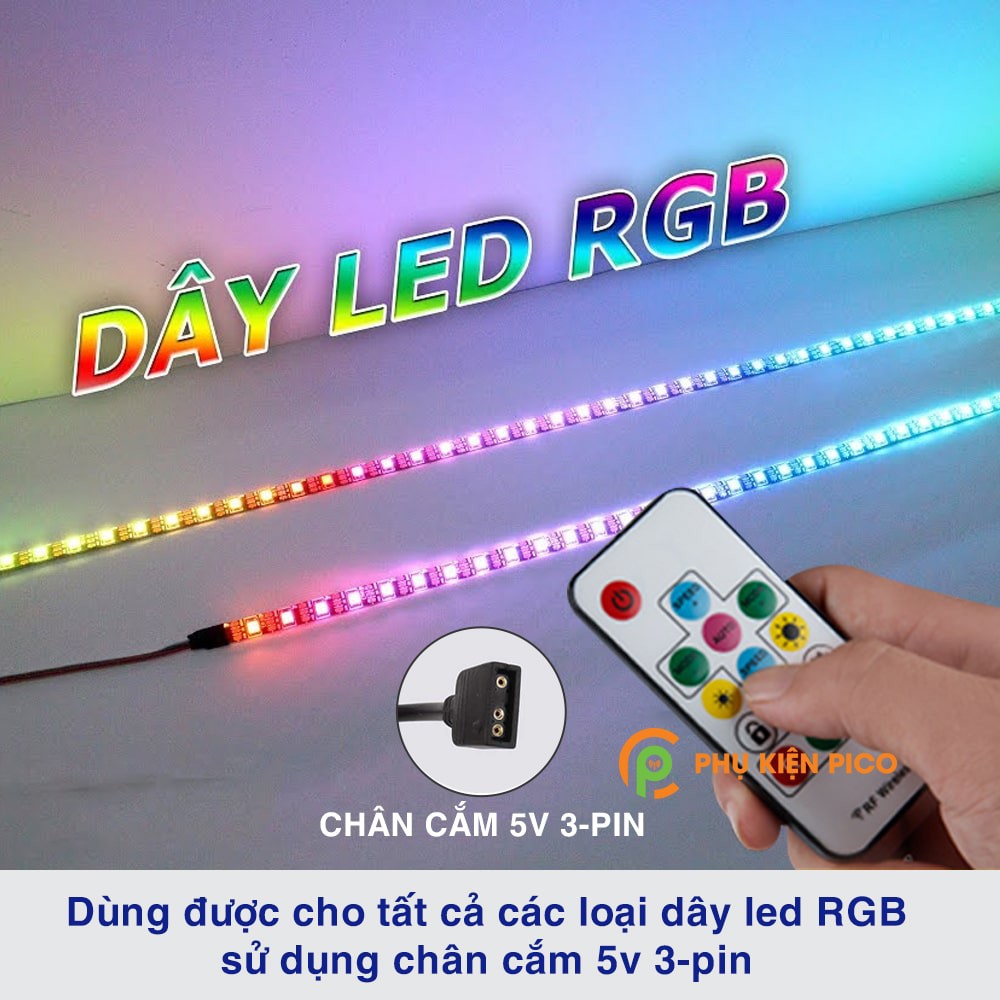 Bộ điều khiển LED ARGB 5v 3pin không dây (RGB Led Controller) - Chỉnh màu cho quạt Addressable RGB