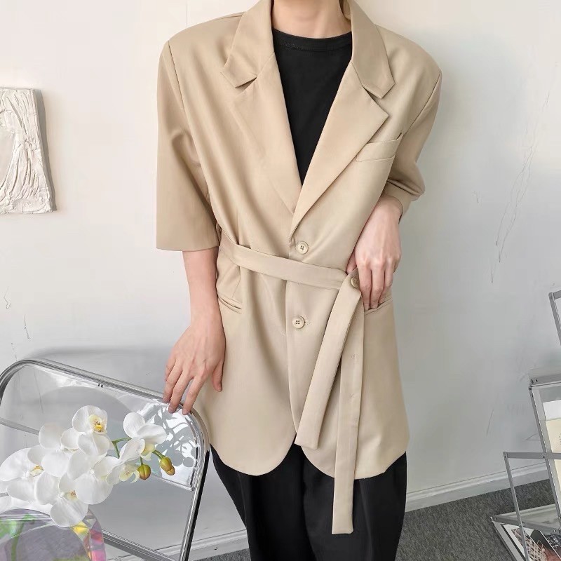 (Hàng đặt trước) Áo blazer nam tay lỡ dáng dài