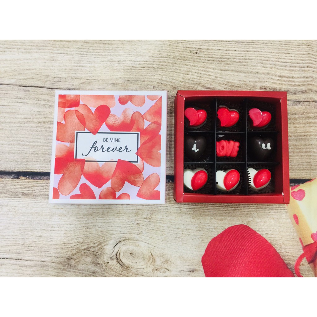 Hộp quà tặng socola valentine 9 viên Figo 2020 - Giao hàng TPHCM