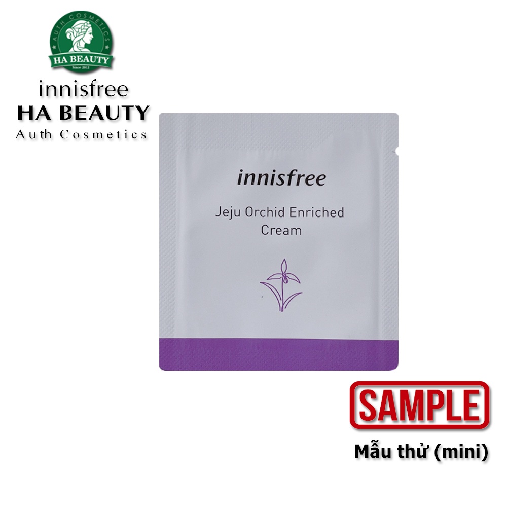 (SAMPLE) Kem dưỡng ẩm chống lão hóa săn chắc đàn hồi da hoa lan tím innisfree Jeju Orchid Enriched Cream