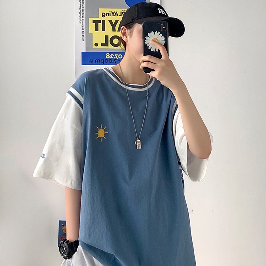 Áo thun tay lỡ nam nữ From rộng, áo phông Unisex thêu hình thời tiết cực chất