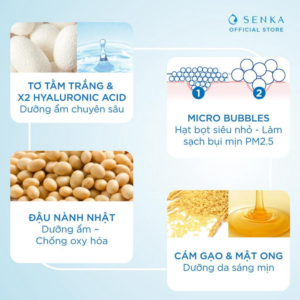 Bộ sản phẩm bảo vệ&amp;làm sạch toàn diện Senka(sữa chống nắng UV Milk+nước tẩy trang Milky Water+sửa rửa mặt Whip)