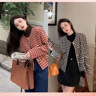 Áo khoác dạ nữ, may 2 lớp cúc ngọc sanh chảnh đẹp như hàng shop