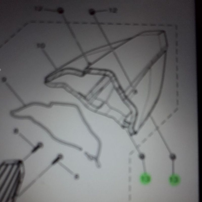 1 cái cao su đèn hậu dưới Exciter 2011 Yamaha