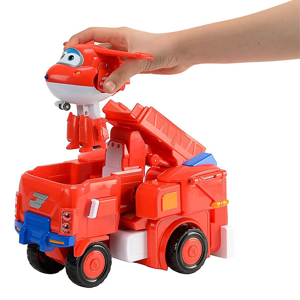 Đồ chơi SUPERWINGS - Robot biến hình kết hợp xe cứu hộ nhỏ - Jett Tia Chớp - Mã SP YW720311