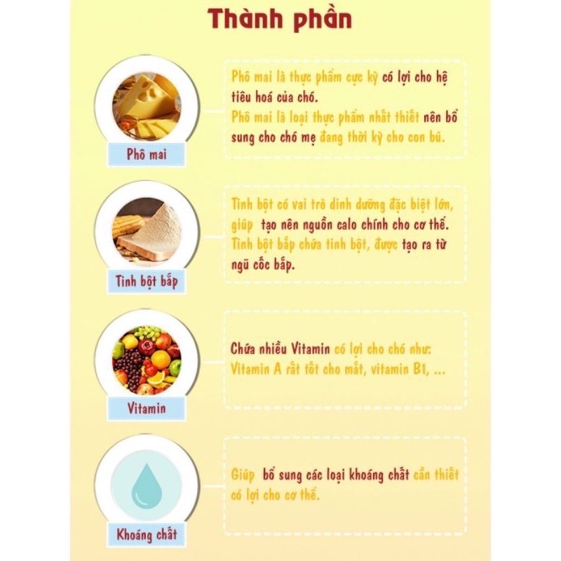 PHÔ MAI VIÊN CHO CHÓ MÈO