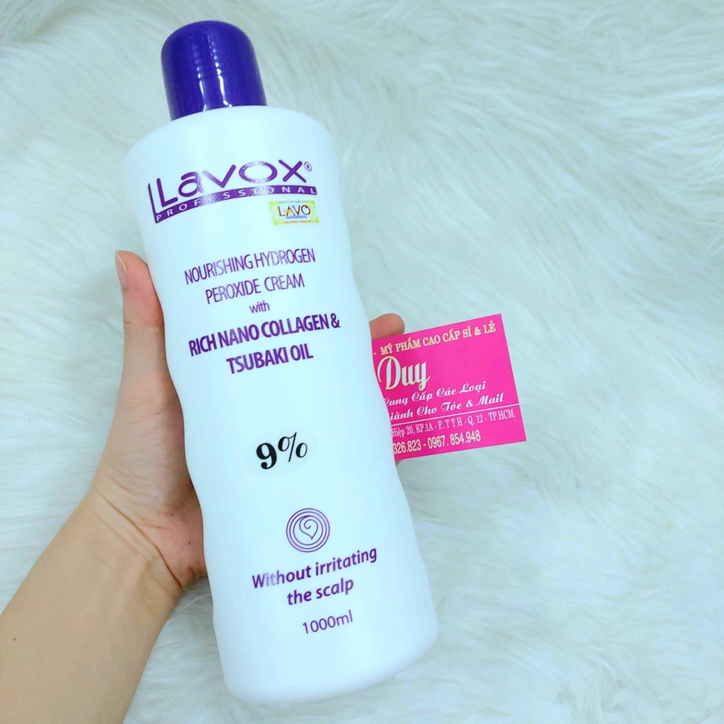 Oxy Trợ Nhuộm Lavox  1000ml Hàng Chuẩn Công Ty