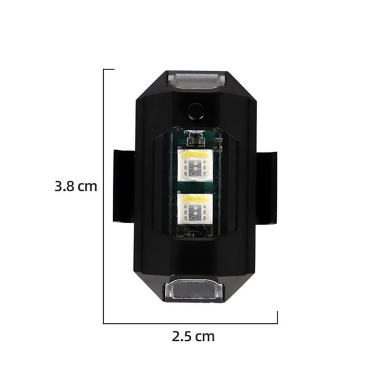 Đèn Pin Led Nhấp Nháy Không Dây Sạc USB Chuyên Dụng Cho Xe Mô Tô