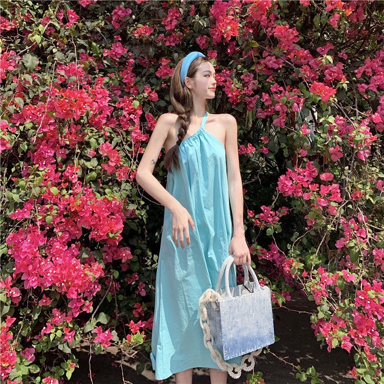 Đầm Hai Dây Dáng Dài Phong Cách Hàn Quốc Thời Trang Mới 2022 Dành Cho Nữ