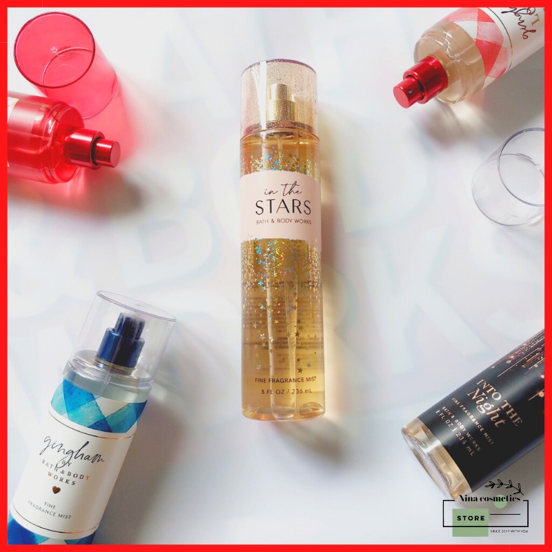 Xịt Thơm Mịn Da Lưu Hương Sang Trọng Toàn Thân Bath & Body Works - In The Stars 10-30-50ml