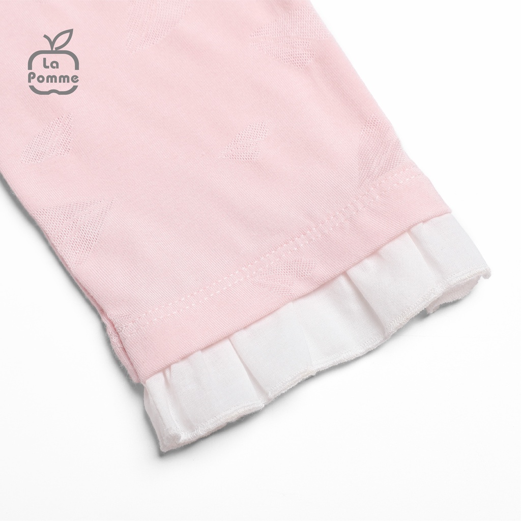 SL219 Bộ quần áo cho bé dài tay Let it snow La Pomme màu Xanh/Hồng