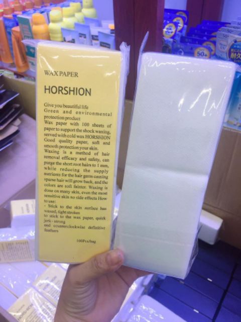 Giấy wax lông 100 tờ giấy wax bikini giảm đau | BigBuy360 - bigbuy360.vn