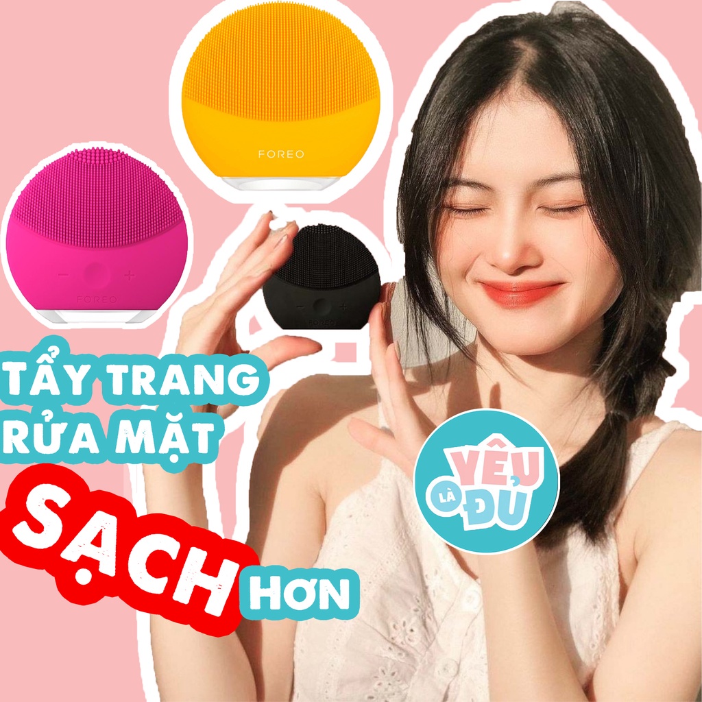 Máy rửa mặt Foreo Lina Mini Dành Cho Nam Tặng Nữ - Chính Hãng Bảo Hành 3 Năm- Pag