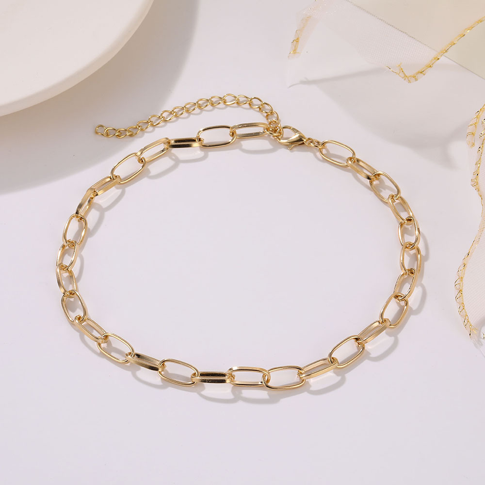 Trendy Gold Chain Necklaces Women Punk Collar Chokers  Dây Chuyền Kiểu Dây Xích Cho Nữ Vòng Cổ