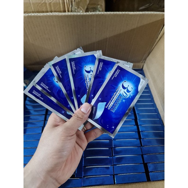 Miếng dán trắng răng tiện lợi 3D 5D White Teeth Whitening Strips