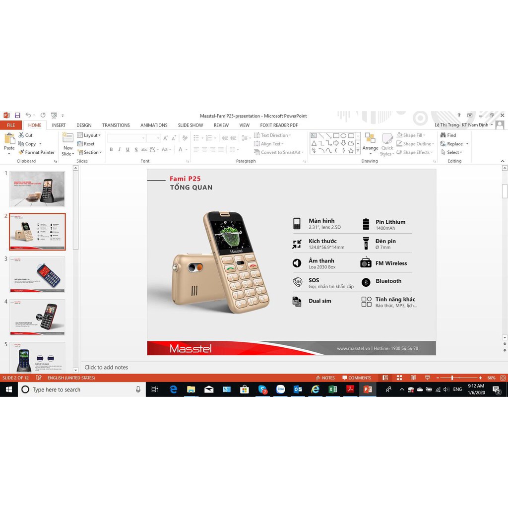 Điện Thoại Masstel Fami P25 tặng DOCK sạc (Cho Người Già) -2 Sim -LOA TO BÀN PHÍM LỚN | BigBuy360 - bigbuy360.vn
