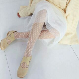 Vớ lưới màu trắng