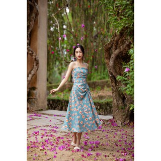 OLV - Đầm Dahlia Flowers Straps