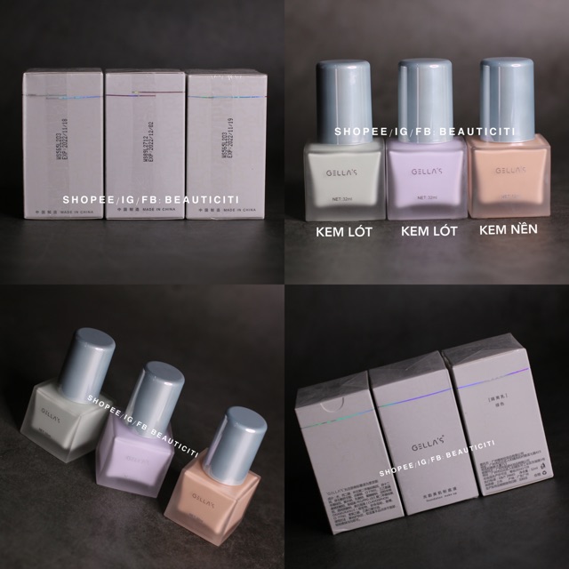 KEM NỀN KEM LÓT GELLAS GELLA'S 30ML MẪU MỚI 2020
