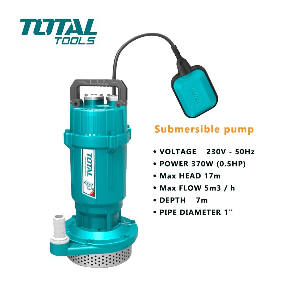 Máy bơm chìm nước sạch 370W (0.5HP) Total TWP63706