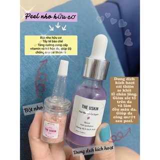 [Peel Nho Hữu Cơ Organic] se khít lcl, căng bóng da 200ml
